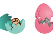 Fire illustrerte egg fra matematikk.org