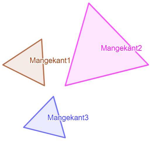 tre trekantere